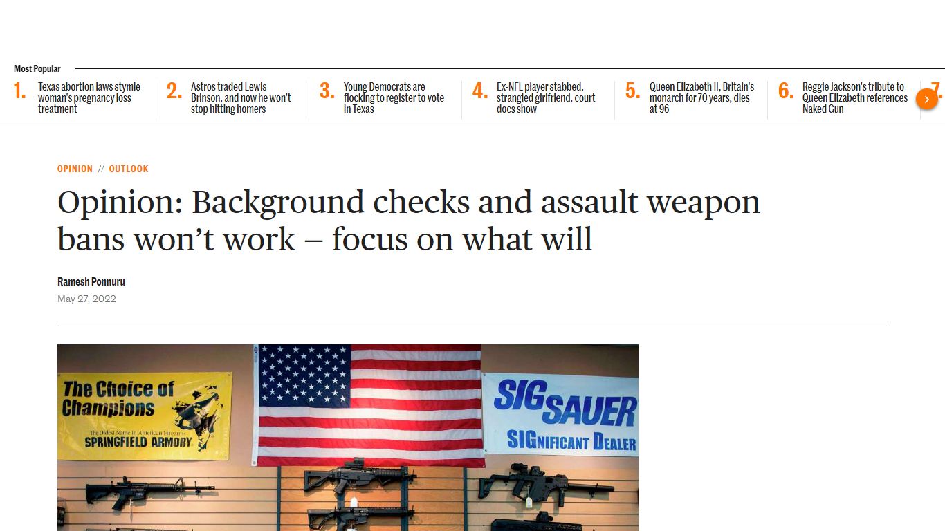Opinion: Background checks and assault weapon bans won’t work — focus ...